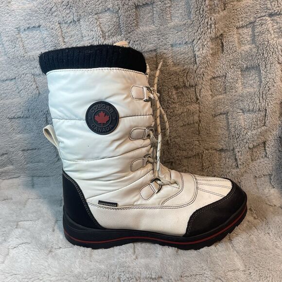 Women’s Cougar Bonair Waterproof White Lace-Up Boots size 8M Waterproof - Picture 10 of 16